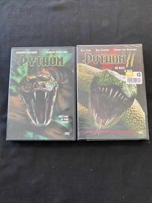 Python & Python II 2 DVD movie - vintage horror.   LOT OF 2   FREE SHIP
