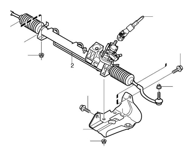 Genuine Rack and Pinion Assembly 36050366 Volvo S60 V70 for sale online
