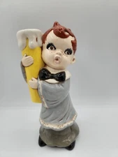 Vintage Christmas Angel Choir Boy - Candle Holder D.P. 79