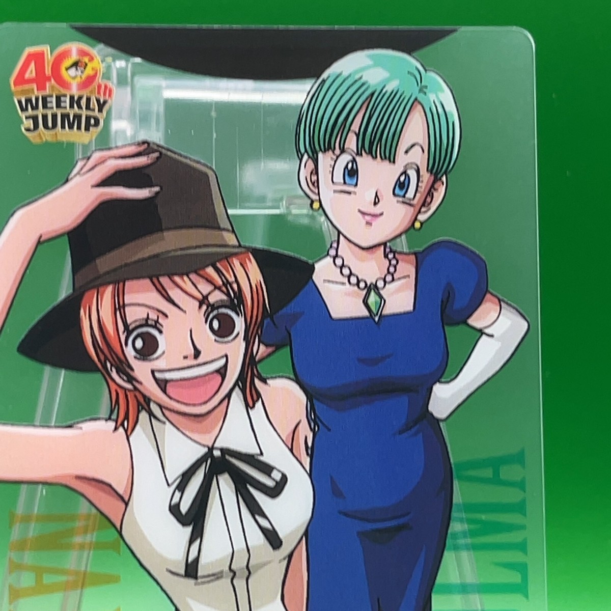 Nami Bulma Onepiece Dragon Ball Collaboration Card Morinaga 40th