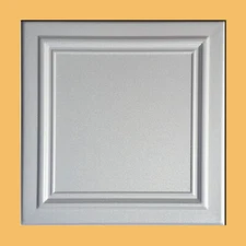  ZETA White, Ceiling Tiles, Glue Up 20" x 20", DIY, Decorative Foam,ZR24W  