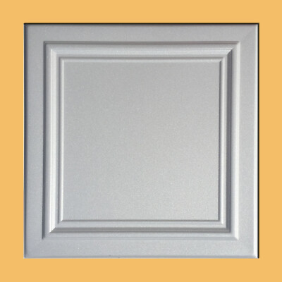 ZETA  White Ceiling Tiles R24,  20'' x 20'', Glue Up, DIY, Decorative Styrofoam