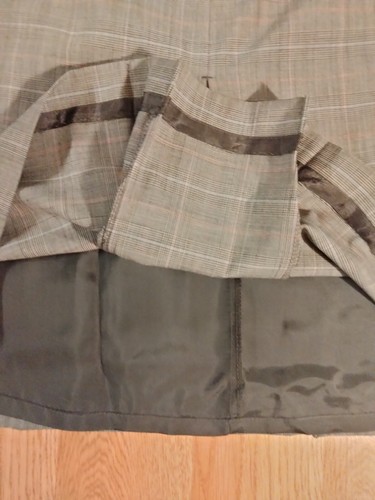 346 Brooks Brothers Stretch schwarz kariert Rock Größe 10 - Bild 5 von 5