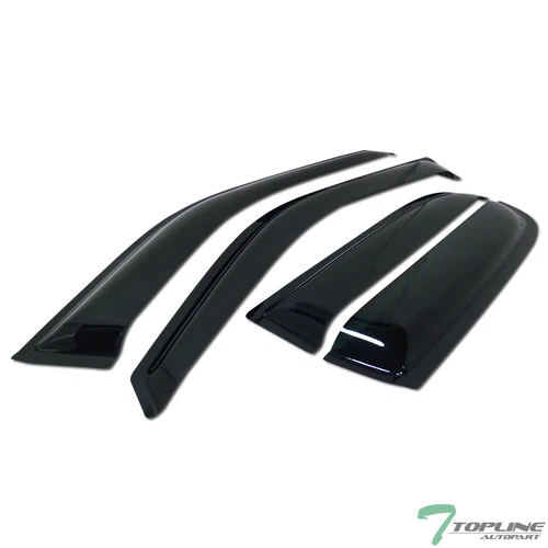 Topline for 2007-2011 Honda CRV Cr-v Sun Rain Guard Vent Shade Window Visors 4pc