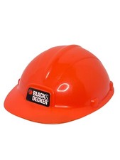 Black  Decker Kids Hard Hat Orange Costume Pretend Play Construction Tool Set H