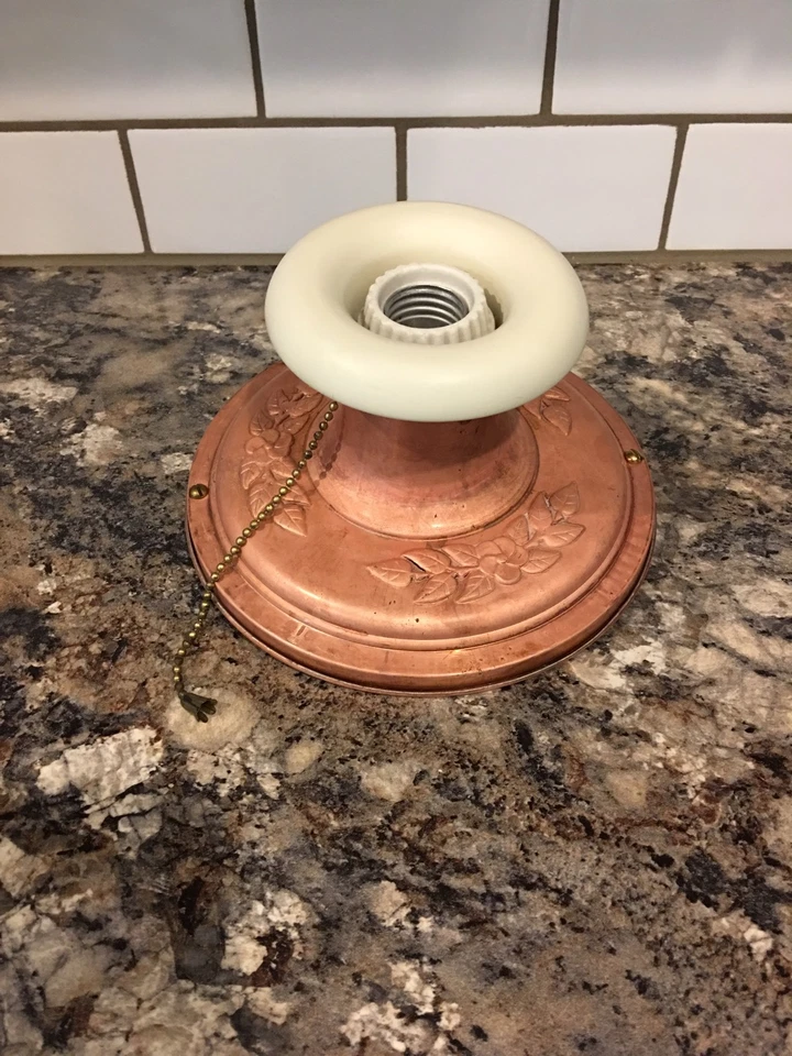 Rosie Pátina Accesorio de Montaje Al Ras Globo Antiguo Vintage Porche Armario Pasillo 11A Foto 2 de 4