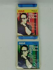 MORRICONE - Un film una musica 1 &2 CASSETTA STEREO 8 TRACK OST colonna sonora