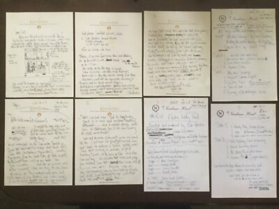 JIMI HENDRIX 1968 (LETTER&NOTES) ON ELECTRIC LADYLAND  REPRISE RECORDS facsimile