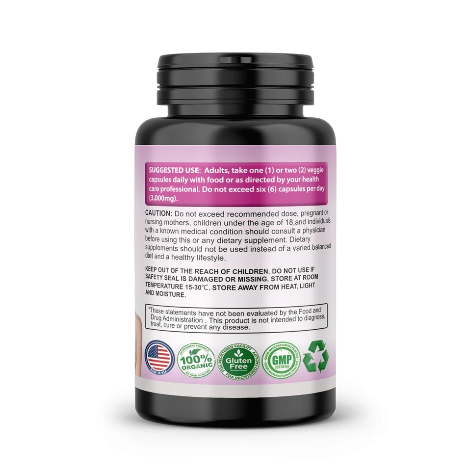 Pueraria Mirifica 5000mg Dietary Supplement Organic 60 Capsule For Women, Trans - Image 2 of 4