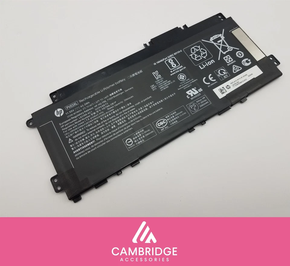 Genuine HP PV03XL PP03XL Battery for HP Pavilion x360 13-BB 14-DV 14-DW 14M-DW