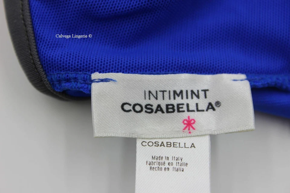 NWT Cosabella TOPAN1351 "Topanga" Racerback Sport Bralette, Cobalt Blue, Italy - Image 3 of 4