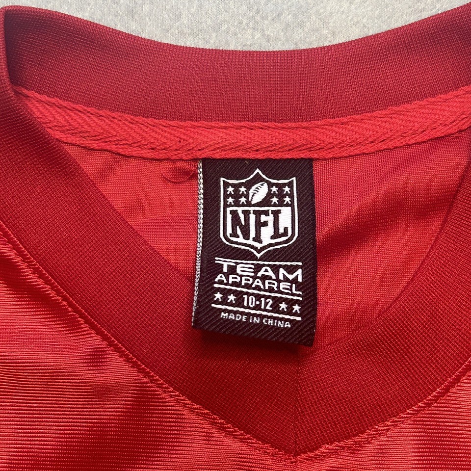 New NFL Team Apparel Kansas City Chiefs Football Jersey Kids Size 10 eBay