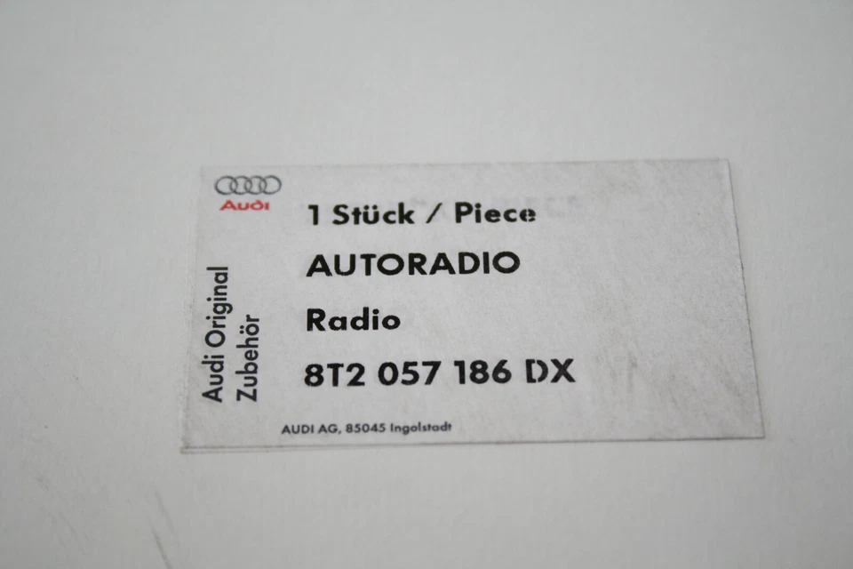 ORIG. AUDI A4 S4 A5 S5 Q5 Autoradio CD Card MP3 SD Wechsler Radio 8T2057186DX - Bild 4 von 4