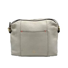 India Hicks Ivory Pebbled Leather Shift And S...