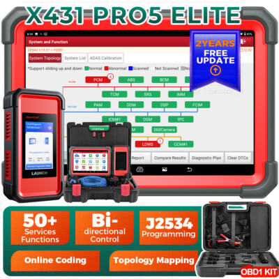 LAUNCH X431 PRO 5 Auto OBD2 Diagnosegerät J2534 ECU Programmier