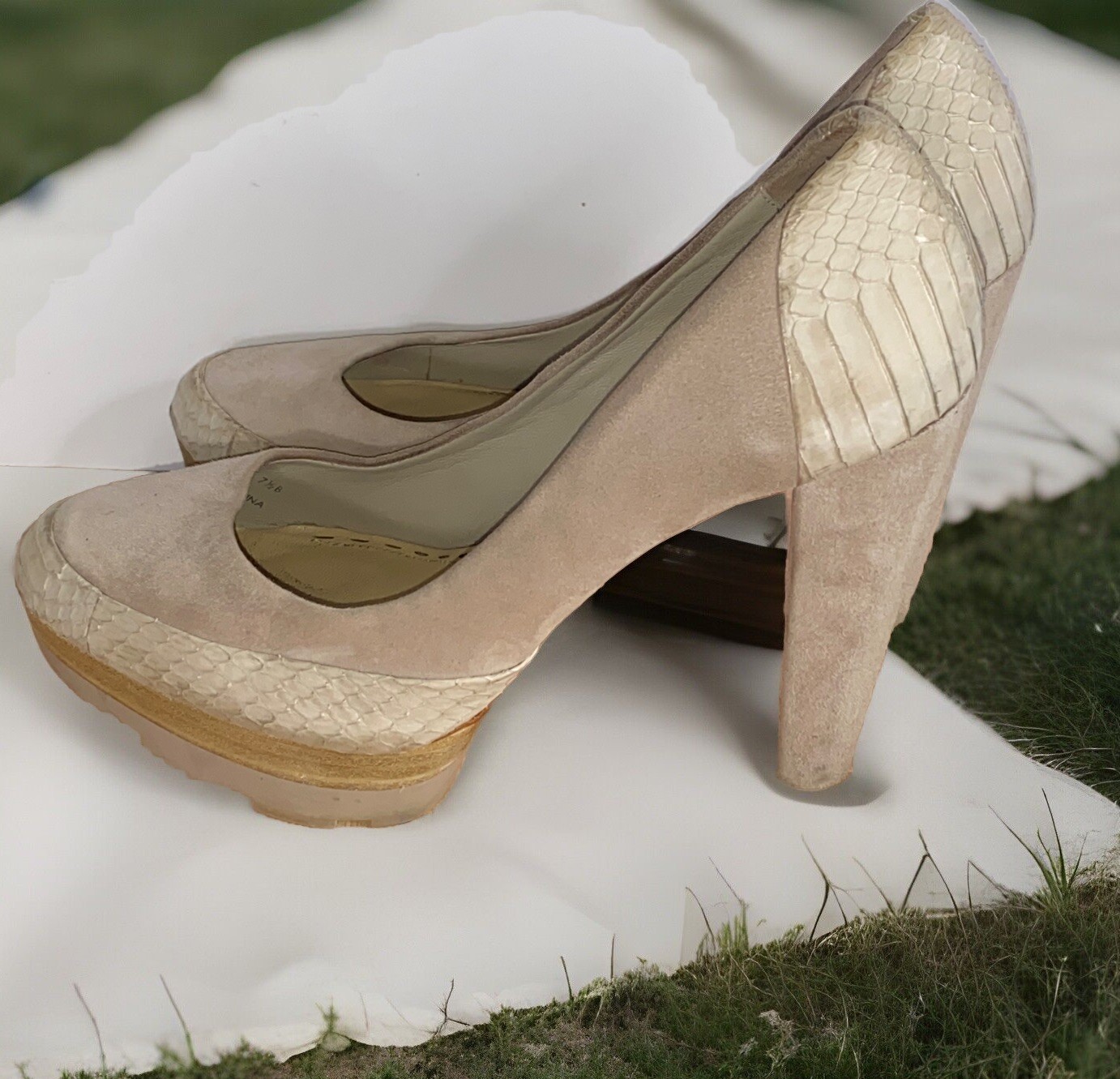 Coach Leather Platform Round Toe Pump - image 2