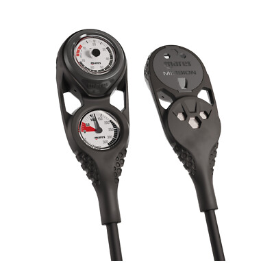 Mares Mission 2  Scuba Diving Console Pressure PSI Gauge and Depth Instruments