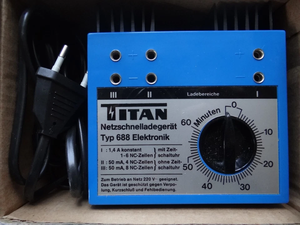 Titan Elektronik Schnellladegerät 688 Transformator Trafo Zubehör wie NEU OVP - Bild 2 von 3