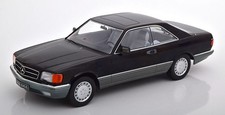 KK scale 1/18 Mercedes Benz 560 SEC C126 1985 Black Diecast Mercedes Benz