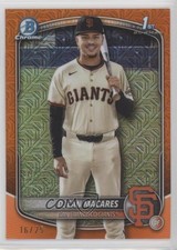 2025 Bowman Chrome Mega Box Orange Mojo Refractor 16/25 Djean Macares 1oc2