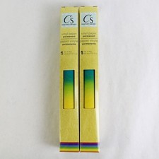 Lot of 2 Crafters Square Vinyl Paper Permanent 12x48" Rainbow