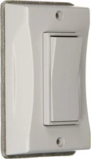 Hubbell 5123-0 1-Gang Weatherproof Cover, Vertical, 1 Count (Pack of 1), Gray 