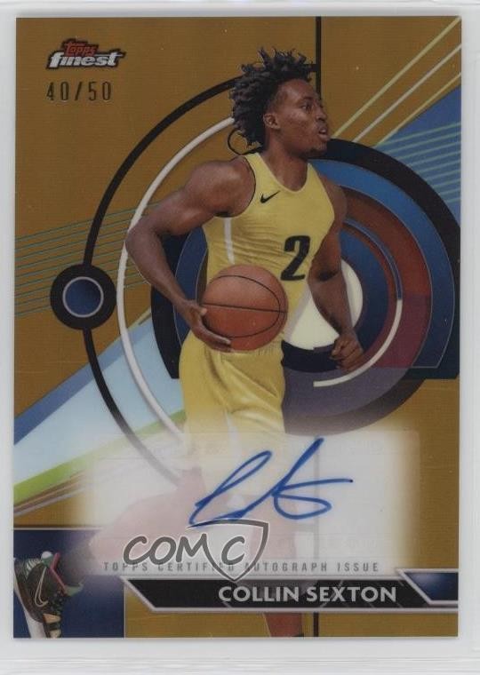 2023-24 Topps Finest Gold Refractor 40/50 Collin Sexton #FA-CS Auto 1bi0