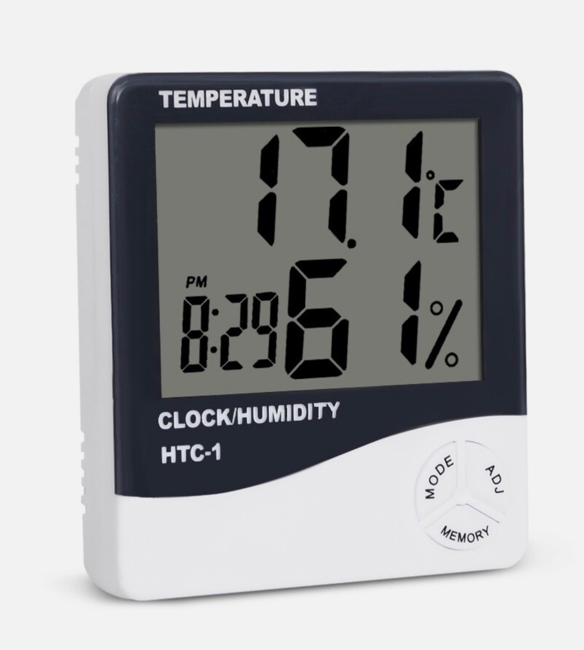 THERMOMETER INDOOR Digital LCD Hygrometer Temperature Alarm Clock Humidity Meter