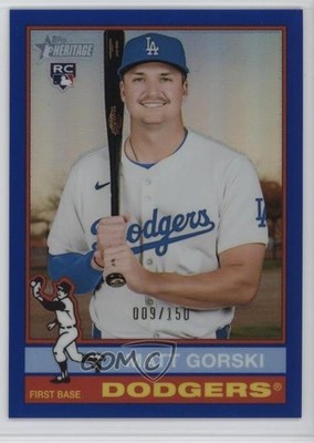 2025 Heritage High Number Chrome Blue Border /150 Matt Gorski #555 Rookie RC tw0