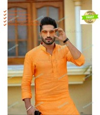Mens Kurta Mens Shirt Long Sleeve Kurta Loose Shirt Mens Cotton Clothing