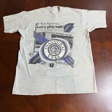 Vintage 1993 Colorado Rockies Opening Day Roster Inaugural Year Tee read
