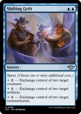 Shifting Grift [OTJ - 66] Uncommon NM Outlaws of Thunder Junction MTG