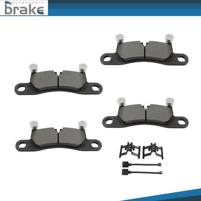 4PCS Rear Semi-Metallic Brake Pads For Porsche Cayenne 2011 - 2012 Low Dust