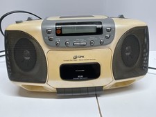 Vintage GPX C980 AM/FM Dual Cassette Stereo Boombox Fully Tested Working