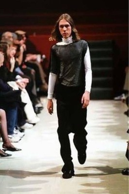 Raf Simons 98Aw Raf Simons Radioactivity Period Mesh T-Shirt Designer Luxury Lim