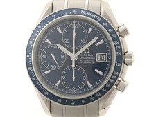 Omega Omega Speedmaster Date Chrono 3212.80 Stainless Steel 40mm Blue Dial #DW679