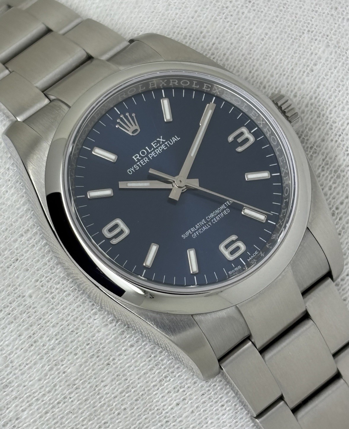 Rolex Oyster Perpetual 36mm Gents Watch Steel Blue Dial Explorer Auto 116000