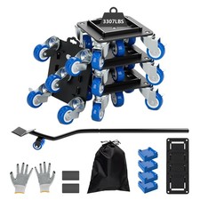 Heavy Duty Furniture Dolly with Baffle, 3307lbs.Load Capacity,5 Wheel Furnitu...