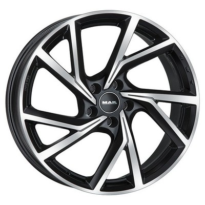 ALLOY WHEEL MAK KASSEL FOR SKODA OCTAVIA WAGON 7.5X18 5X112 BLACK MIRROR JPH