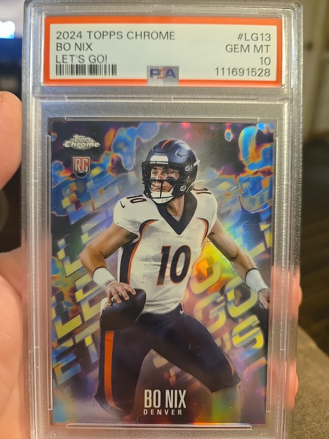 2024 Topps Chrome - Let's Go Bo Nix #LG-13 (RC)