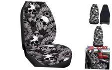 Print Cover Car Seat 1 Pcs Front Cute Car Accessories Interior Skull Sunflower