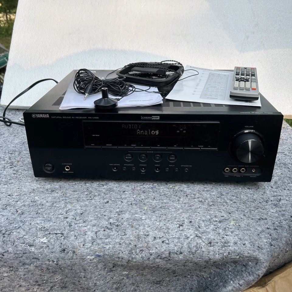 Yamaha RX-V465 5.1 Ch HDMI Home Theater Surround Receiver Stereo + Remote Bundle - Image 2 of 4