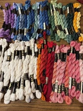 Lot of 58 Various Colors Skeins DMC Tapestry Thread Made In France