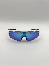 Oakley Radar EV Path Prizm Sapphire Blue Polarized Lens White Frame OO9208-09
