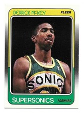 DERRICK MCKEY 1988-89 FLEER ROOKIE CARD NEAR MINT CONDITION. rookie card picture