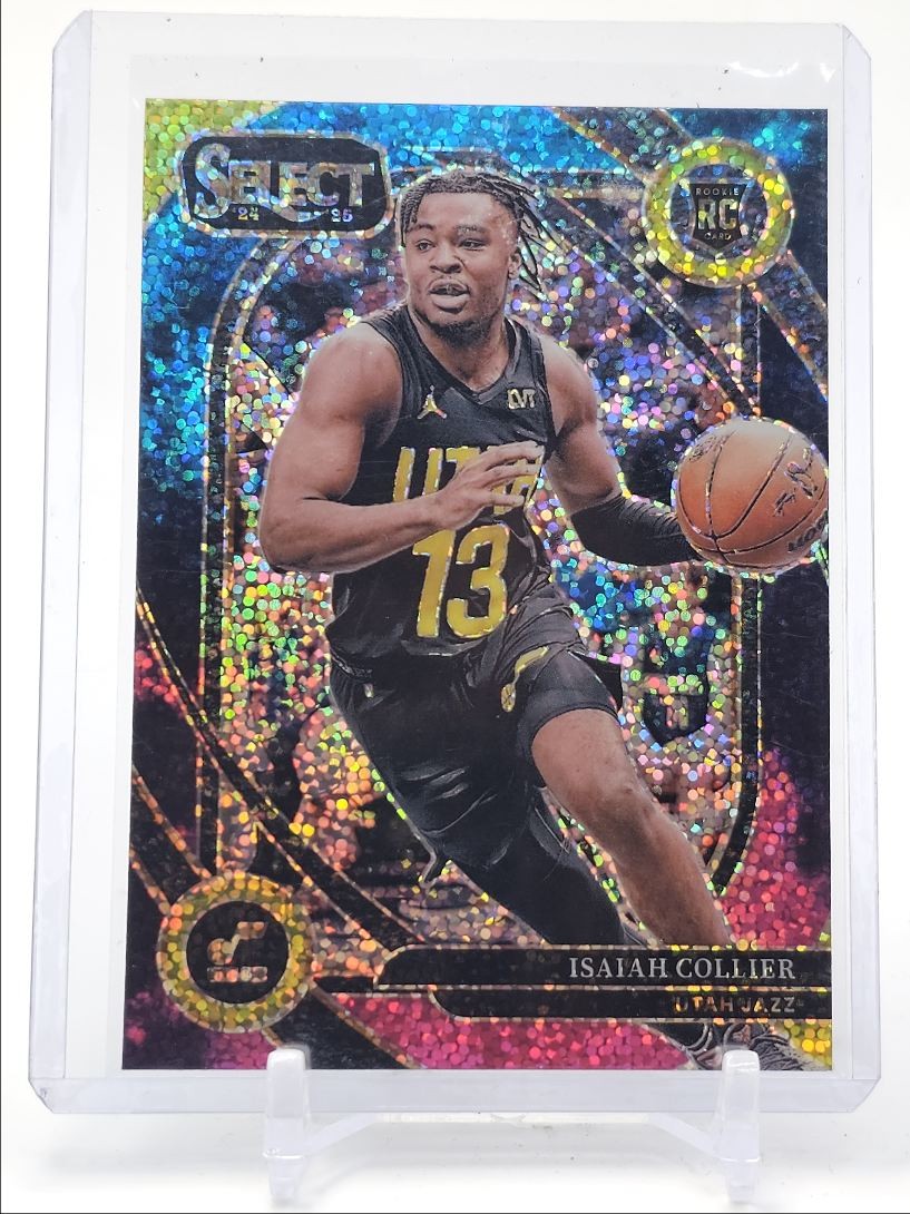 ISAIAH COLLIER 2024-25 SELECT COURTSIDE ROOKIE COSMIC PRIZM SP JAZZ RC Q1518