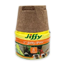 Jp508 Round Peat Pot 5inch 6pack