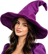 Witch Hat, 18IN Wizard Hat Cosplay Accessories for Halloween Costume