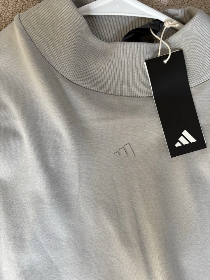 Camiseta Adidas Baloncesto Uno Polar Manga Larga Gris Metal Talla S NUEVA Foto 4 de 4