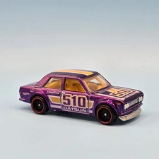 HOT WHEELS 2025 UNSPUN PURPLE 71 DATSUN BLUEBIRD 510 - UNSPUN